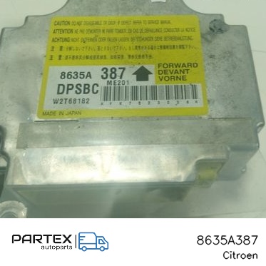 8635A387 - Блок керування подушками безпеки Airbag Peugeot iOn 2014