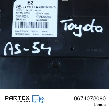 8674078090 - Блок керування двигуном Lexus NX 2019