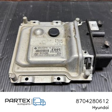 8704280612 - Блок керування двигуном Hyundai i10 2015