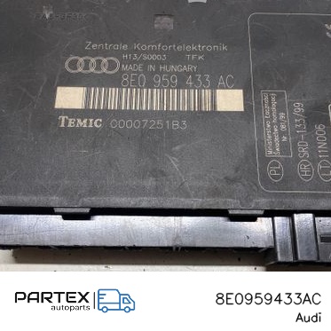 8E0959433AC - Блок комфорту Audi A4 S4 B6 8E 8H 2002
