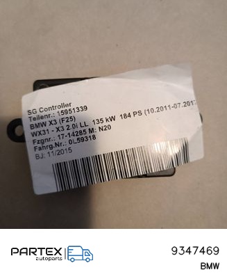 9347469 - Блок комфорту BMW X3 F25 2017