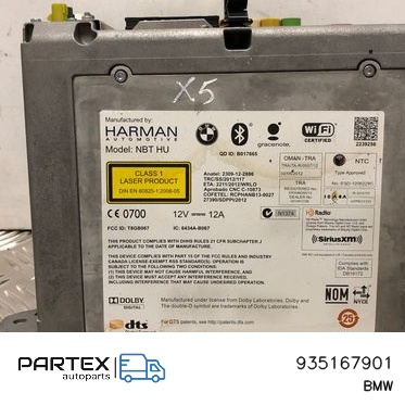 935167901 - Панель радіо мультимедіа BMW X4 F26 2014