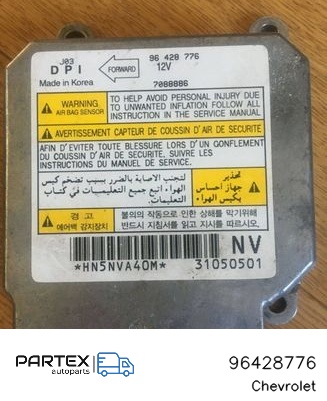 96428776 - Блок керування Airbag Chevrolet Lacetti 2007