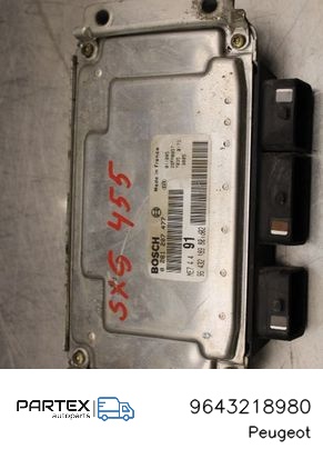 9643218980 - Блок керування двигуном ECU Peugeot 206+ 2002