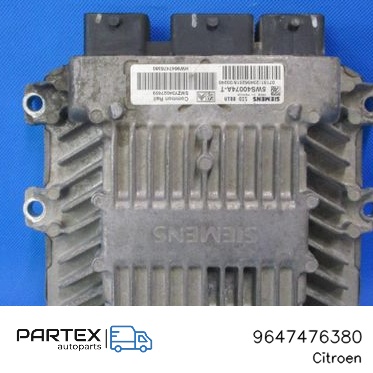 9647476380 - Блок керування двигуном ECU Citroen Berlingo 2001