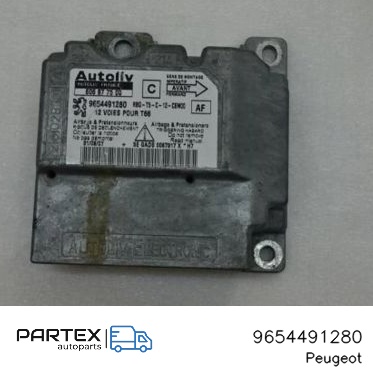 9654491280 - Блок керування Airbag Peugeot 307 CC 2005