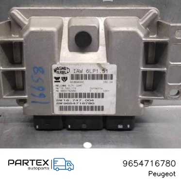 9654716780 - Блок керування двигуном ECU Peugeot 307 CC 2001