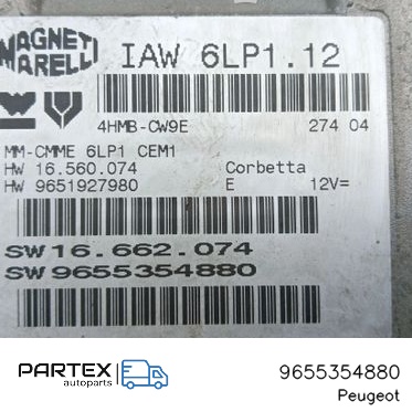9655354880 - Блок керування двигуном ECU Peugeot 407 2006