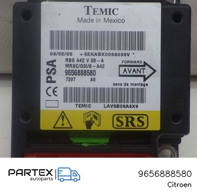 9656888580 - Блок керування Airbag Citroen C3 Pluriel 2004