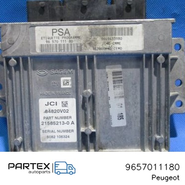 9657011180 - Блок керування двигуном ECU Peugeot 1007 2005