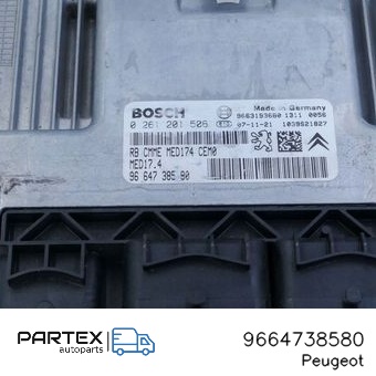 9664738580 - Блок керування двигуном Peugeot 308 2016