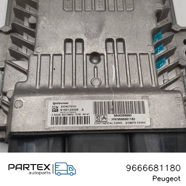 9666681180 - Блок керування двигуном Peugeot 208 2017