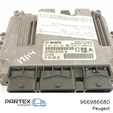 966986680 - Блок керування двигуном Peugeot 5008 2010