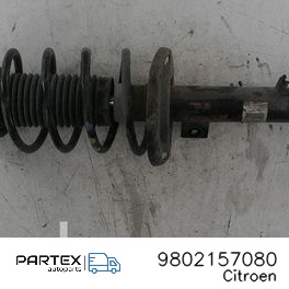 9802157080 - Передній амортизатор у зборі з пружиною Citroen C4 Cactus 2016
