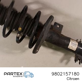 9802157180 - Передній амортизатор у зборі з пружиною Citroen C4 Cactus 2014
