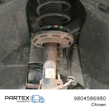 9804586980 - Передній амортизатор у зборі з пружиною Citroen C3 Picasso 2014