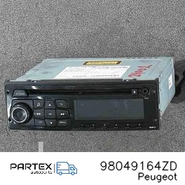 98049164ZD - Панель радіо мультимедіа Peugeot 208 2016