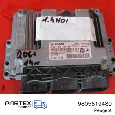 9805619480 - Блок керування двигуном Peugeot 206+ 2014