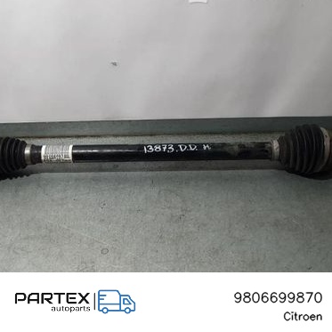 9806699870 Піввісь передня Citroen Berlingo 2020