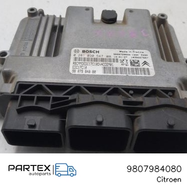 9807984080 - Блок керування двигуном Peugeot 208 2015