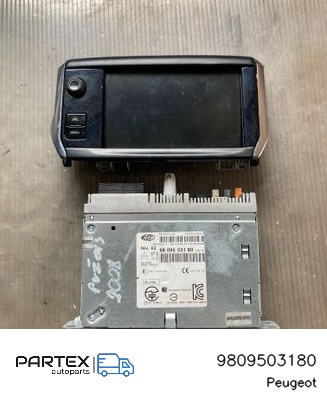 9809503180 - Панель радіо мультимедіа Peugeot 2008 I 2014