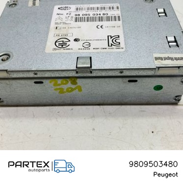 9809503480 - Панель радіо мультимедіа Peugeot 208 2014