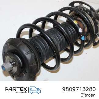 9809713280 - Передній амортизатор у зборі з пружиною Citroen C4 Cactus 2015
