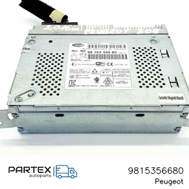 9815356680 - Панель радіо мультимедіа Peugeot 2008 I 2016