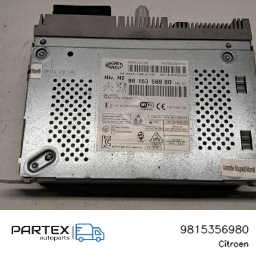9815356980 - Панель радіо мультимедіа Peugeot 208 2016