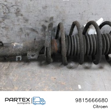 9815666680 - Передній амортизатор у зборі з пружиною Citroen C4 Cactus 2017