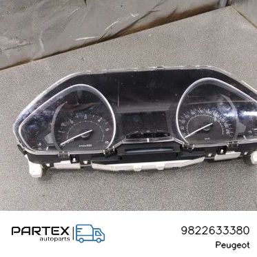 9822633380 - Спідометр панель приладів Peugeot 2008 I 2014