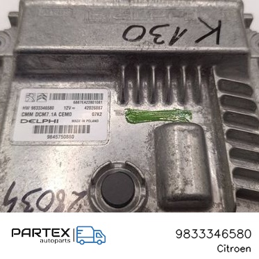 9833346580 - Блок керування двигуном Citroen Jumpy 2016