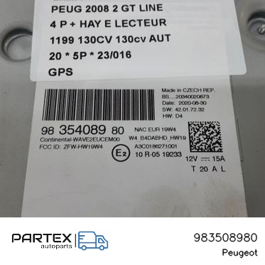983508980 - Панель радіо мультимедіа Peugeot 2008 II 2020