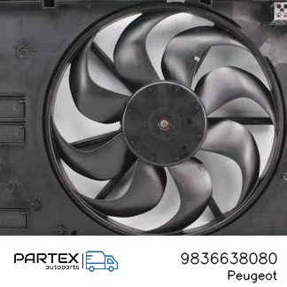 9836638080 - Електровентилятор радіатора Citroen Berlingo 2019