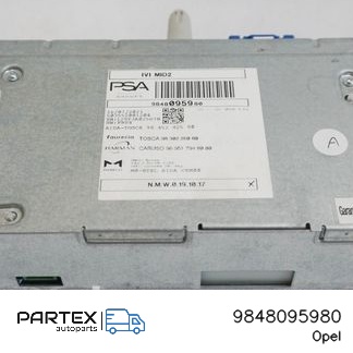 9848095980 - Панель радіо мультимедіа Opel Astra K 2021