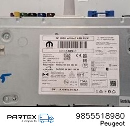 9855518980 - Панель радіо мультимедіа Peugeot 2008 II 2023