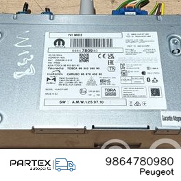 9864780980 - Панель радіо мультимедіа Peugeot 2008 II 2024