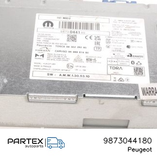 9873044180 - Панель радіо мультимедіа Peugeot 2008 II 2025