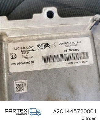 A2C1445720001 - Блок керування двигуном ECU Citroen C-Elysée 2018
