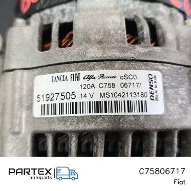 C75806717 Генератор Fiat 500X 2016