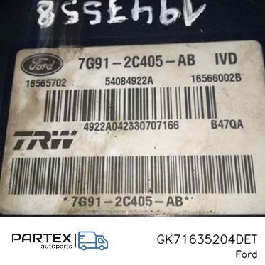 GK71635204DET - Блок керування ABS Ford Mondeo Mk III 2008