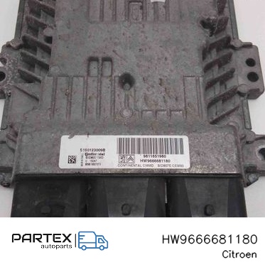 HW9666681180 - Блок керування двигуном Citroen C4 II Picasso 2015