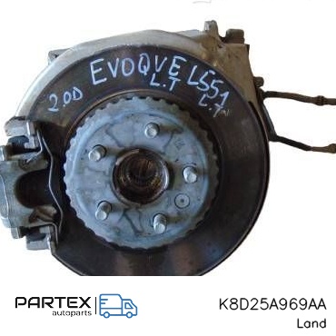K8D25A969AA - Поворотний кулак заднього колеса Land Rover Range Rover Evoque L551 2019