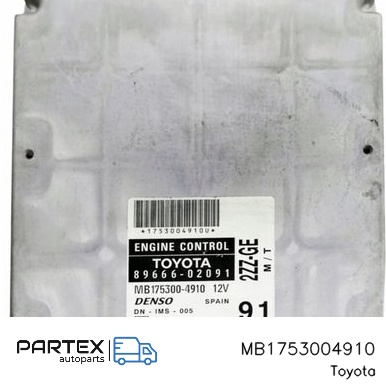 MB1753004910 - Блок керування двигуном Toyota Corolla Verso AR10 2018
