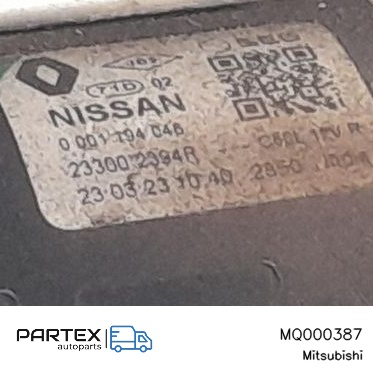 MQ000387 Стартер Mitsubishi ASX 2023