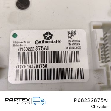 P68222875AI - Блок комфорту Chrysler Pacifica 2017