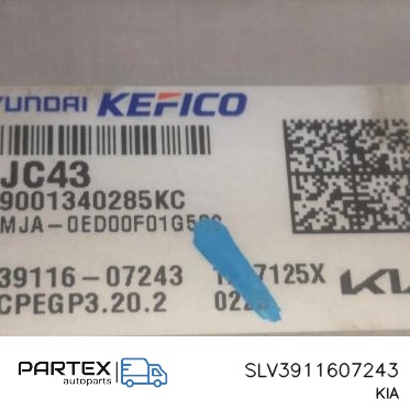 SLV3911607243 - Блок керування двигуном ECU KIA Picanto 2022