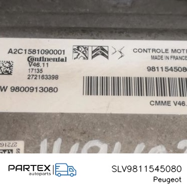 SLV9811545080 - Блок керування двигуном ECU Peugeot 208 2017