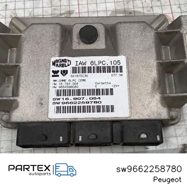 sw9662258780 - Блок керування Peugeot 207 2006